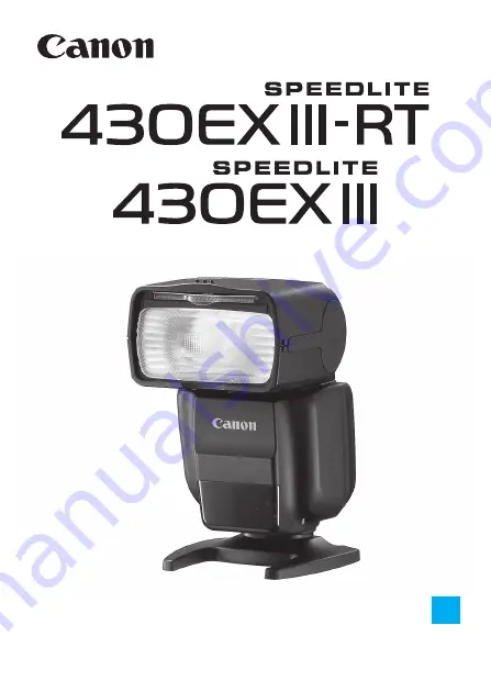 Canon Speedlite 430EXIII-RT Instruction Manual Download Page 1