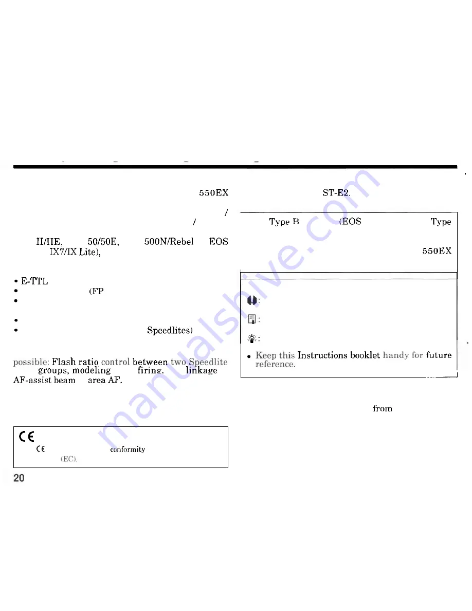 Canon Speedlite Transmitter ST-E2 Instructions Manual Download Page 2