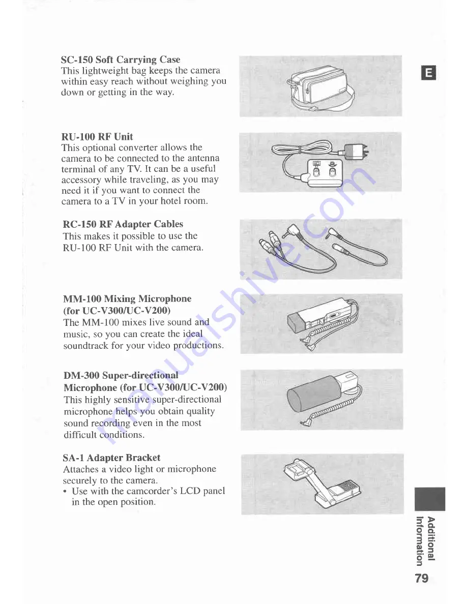 Canon UC-V30 Hi Instruction Manual Download Page 79