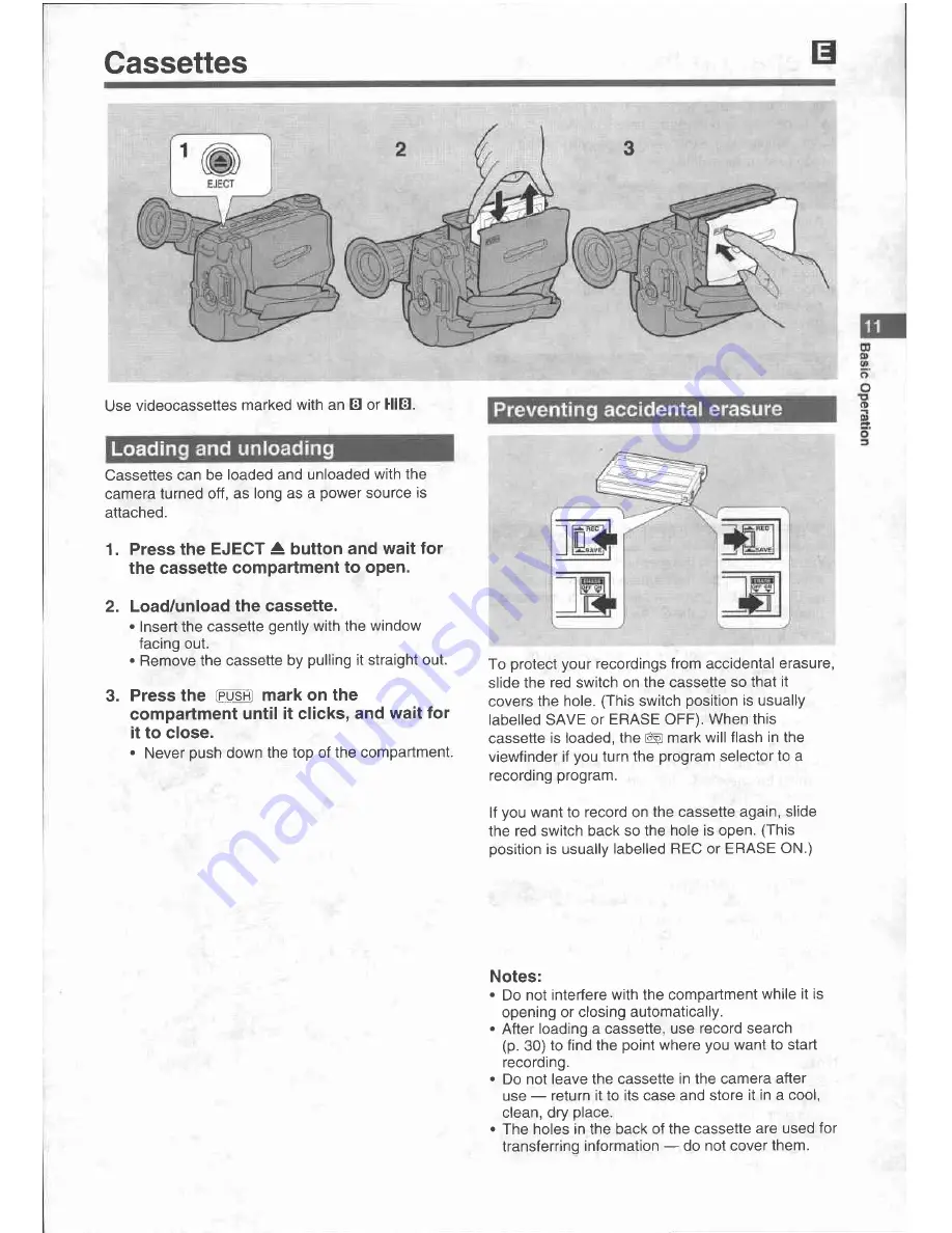 Canon UC X 15 Hi Instruction Manual Download Page 11