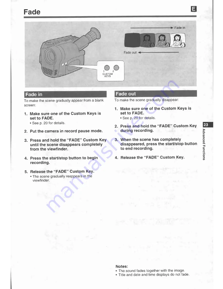 Canon UC X 15 Hi Instruction Manual Download Page 23