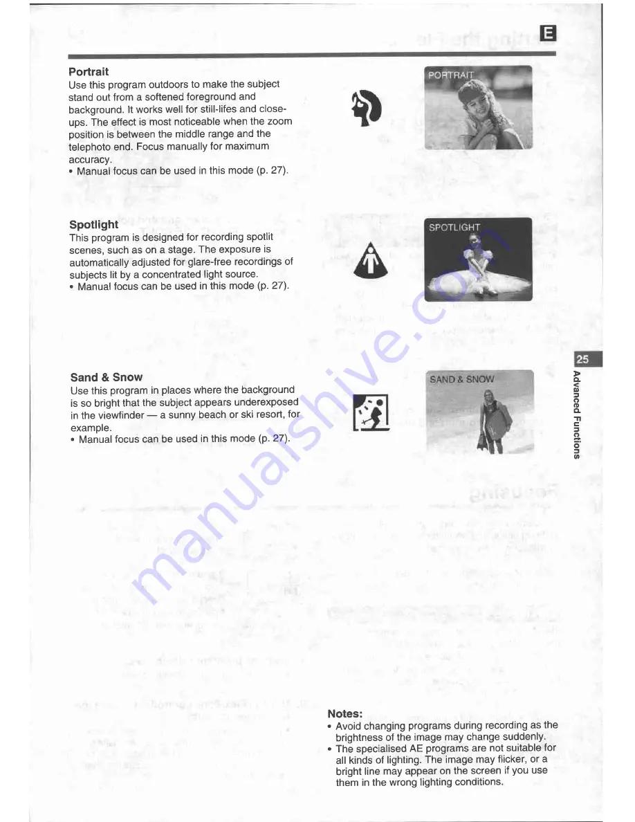 Canon UC X 15 Hi Instruction Manual Download Page 25