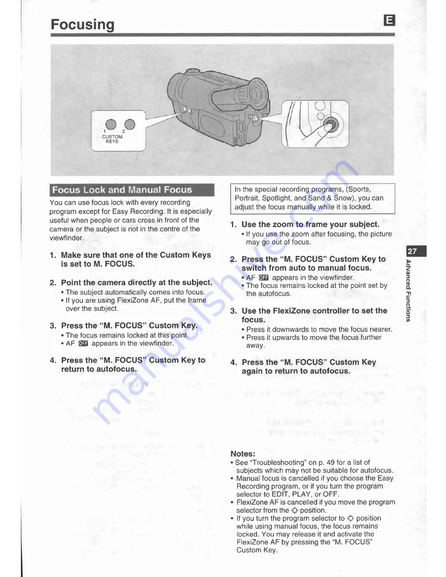 Canon UC X 15 Hi Instruction Manual Download Page 27