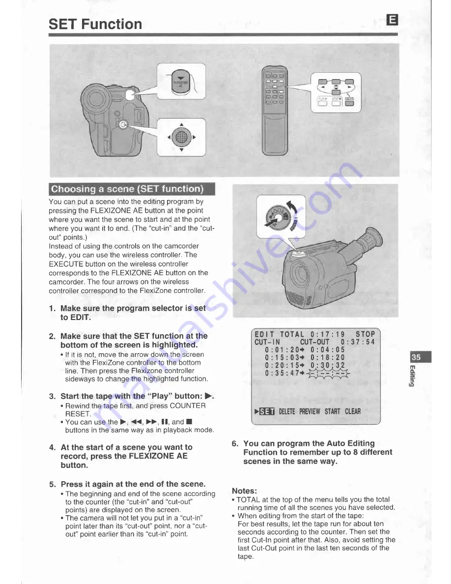 Canon UC X 15 Hi Instruction Manual Download Page 35