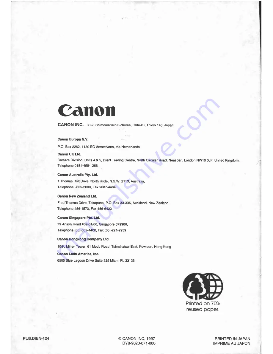 Canon UC X 15 Hi Instruction Manual Download Page 58