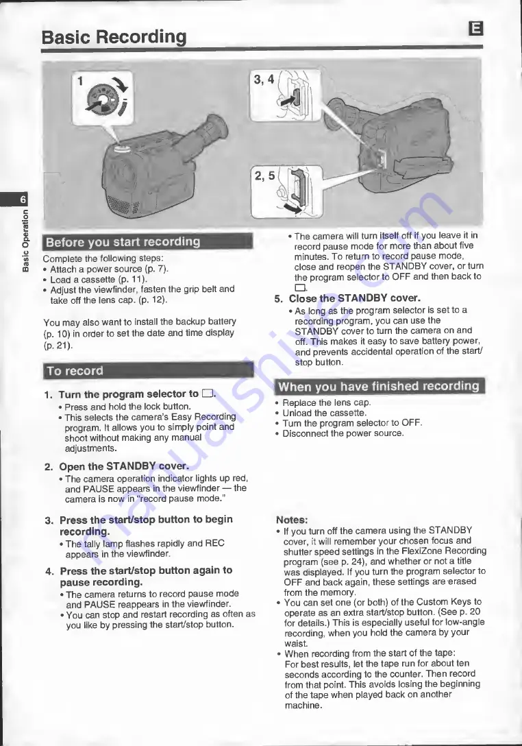 Canon UC9Hi Colour Instruction Manual Download Page 8