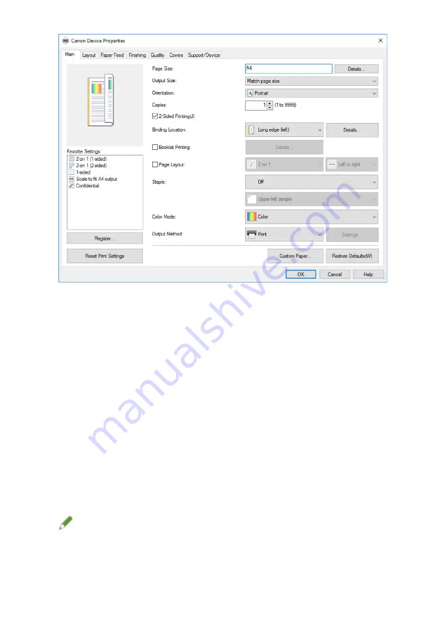 Canon UFR II User Manual Download Page 50