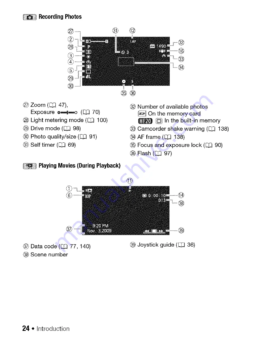 Canon VIXIA HF200 Instruction Manual Download Page 24