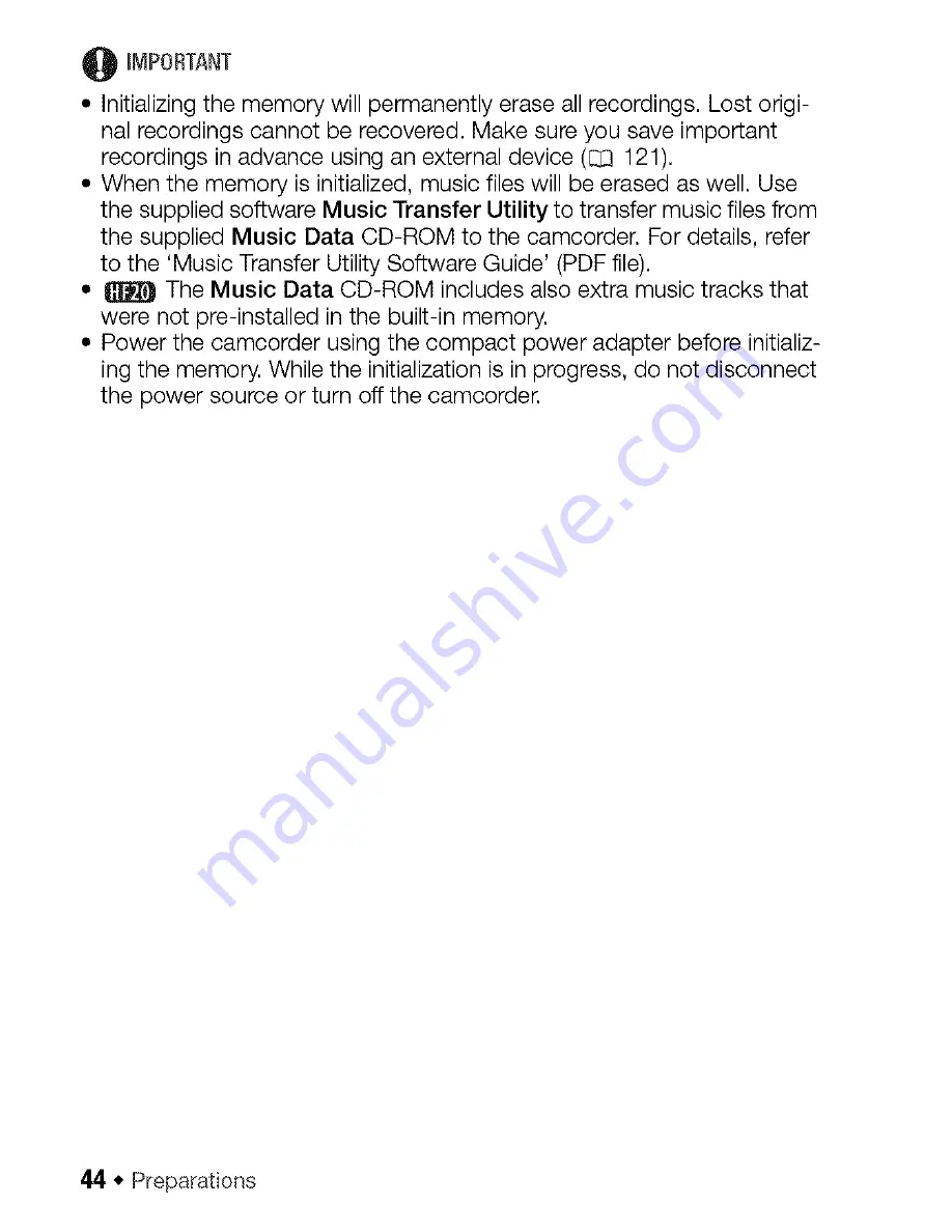 Canon VIXIA HF200 Instruction Manual Download Page 44