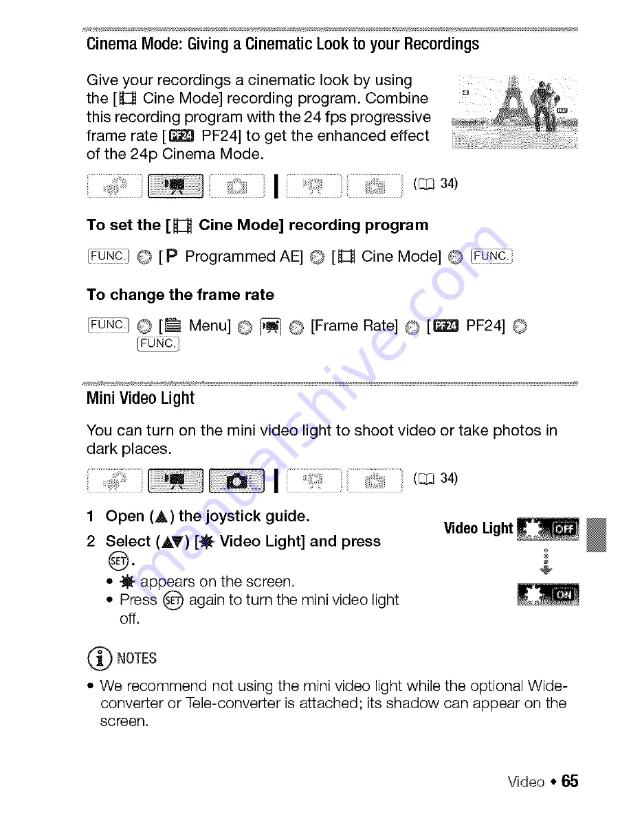 Canon VIXIA HF200 Instruction Manual Download Page 65