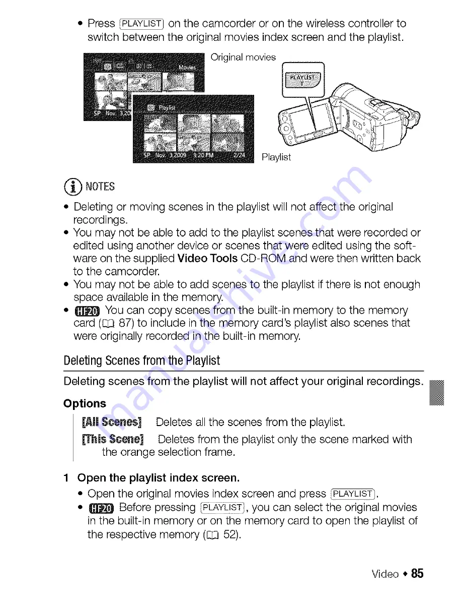 Canon VIXIA HF200 Instruction Manual Download Page 85