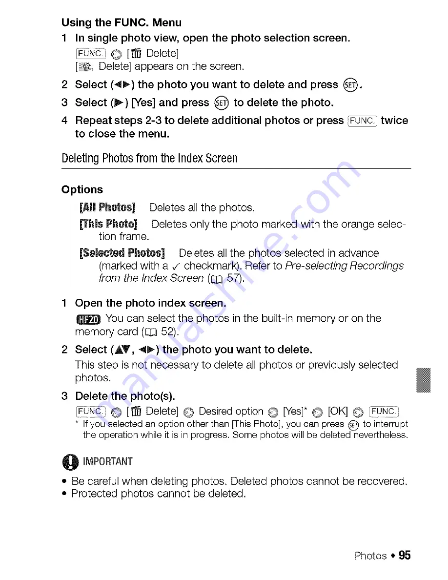 Canon VIXIA HF200 Instruction Manual Download Page 95