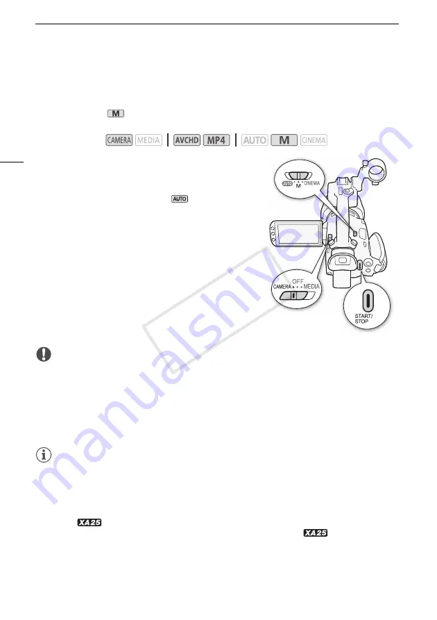 Canon XA25 Instruction Manual Download Page 44