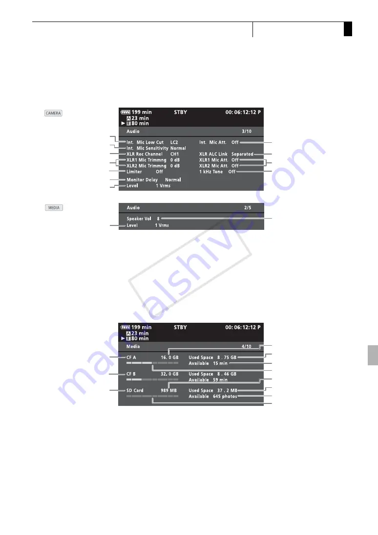 Canon XF305 Instruction Manual Download Page 183