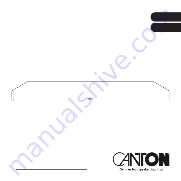 Canton Smart Sounddeck 100 Short Manual Download Page 1