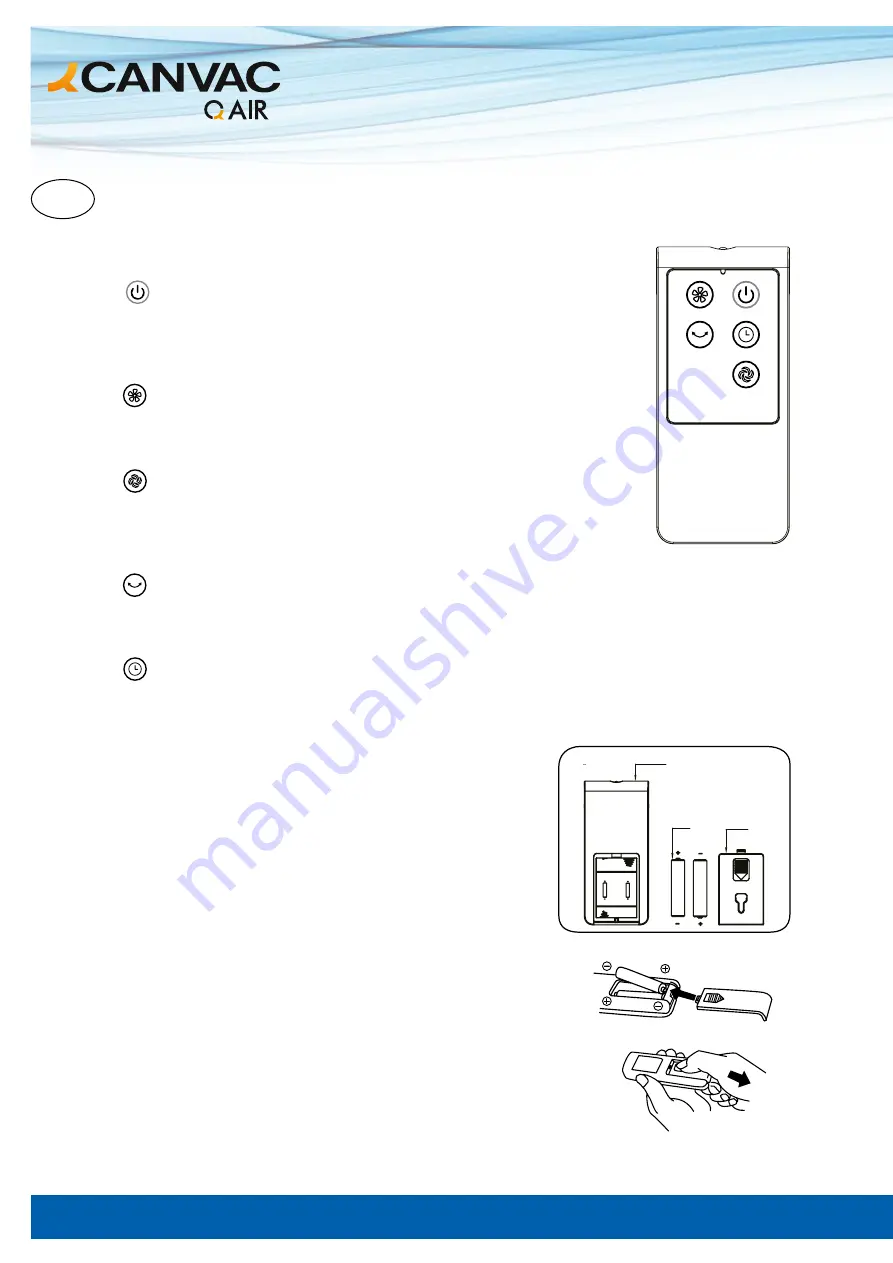 CANVAC Q AIR CPF4360S Скачать руководство пользователя страница 20