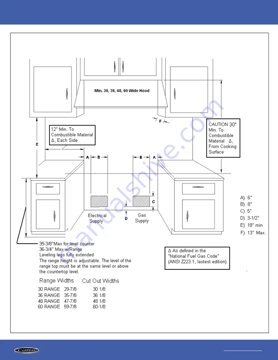 Capital CGSR484B2L Specifications Download Page 3