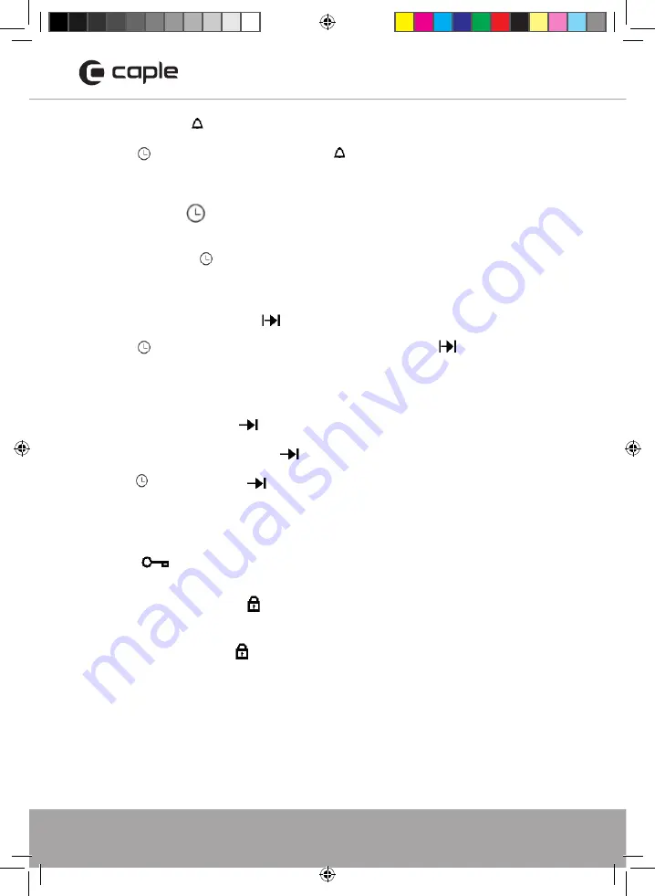 Caple C2401GM Instruction Manual Download Page 18