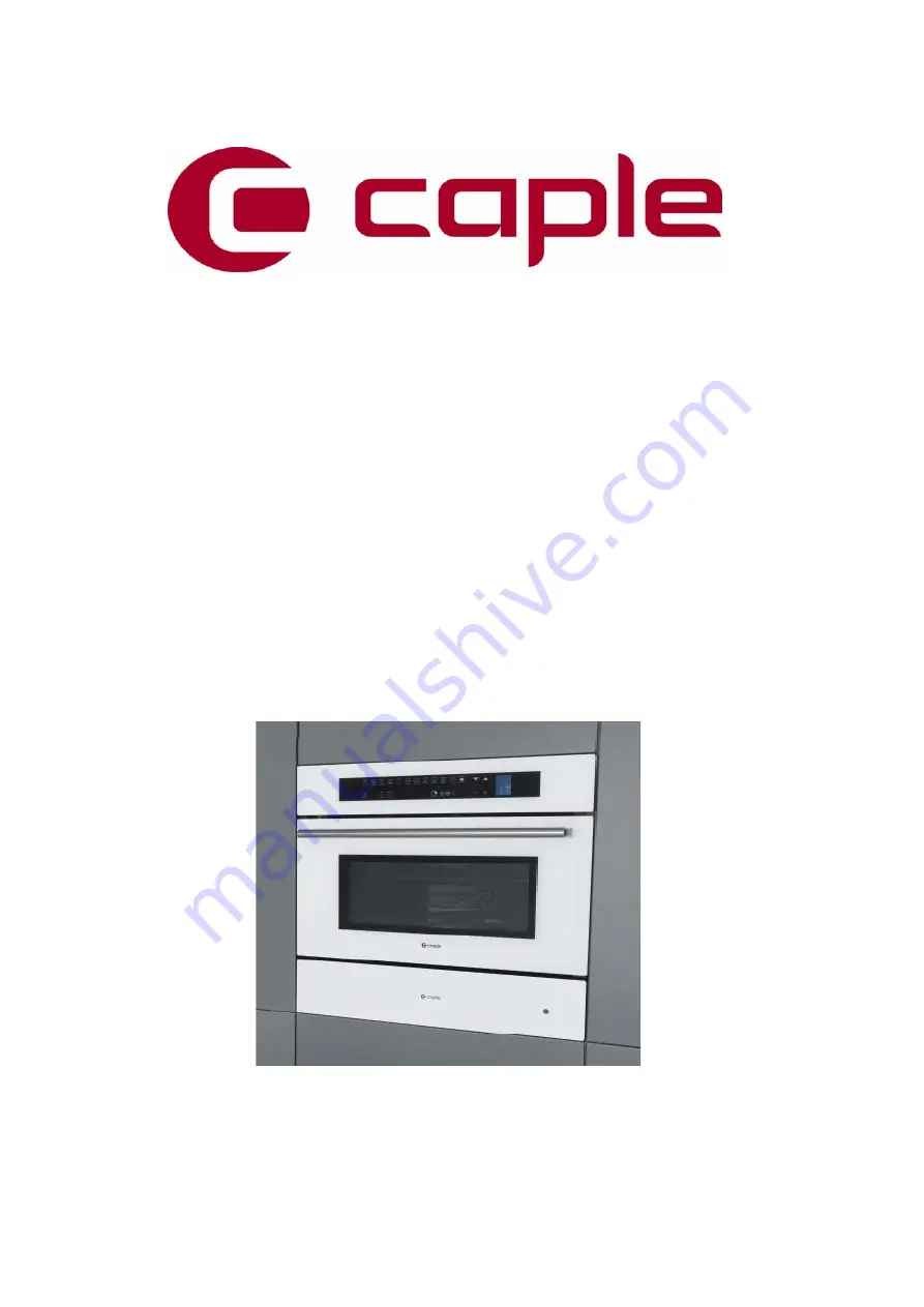 Caple CM209WH Скачать руководство пользователя страница 1