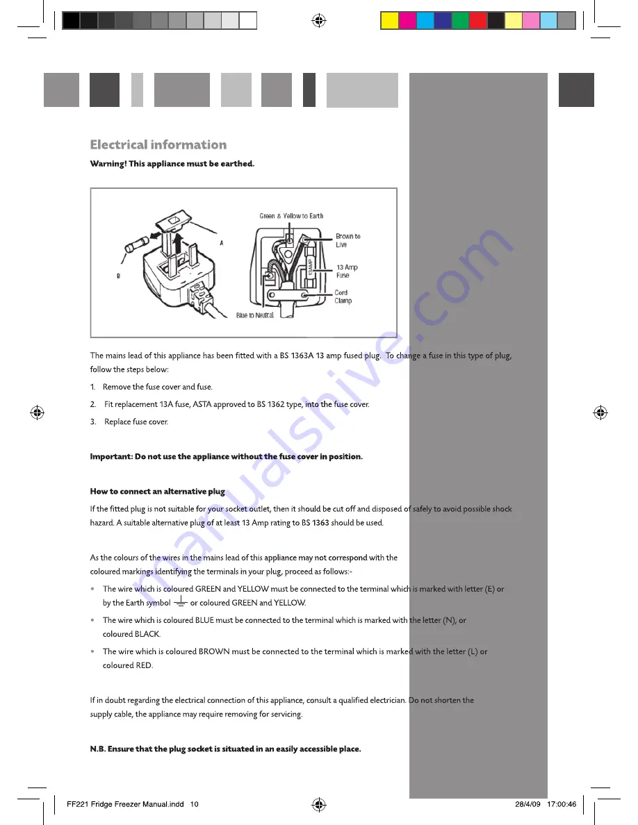 Caple RBL3 Instruction Manual Download Page 10