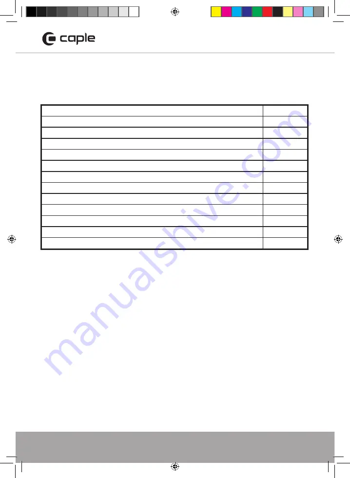 Caple Sense C2101 Instruction Manual Download Page 26