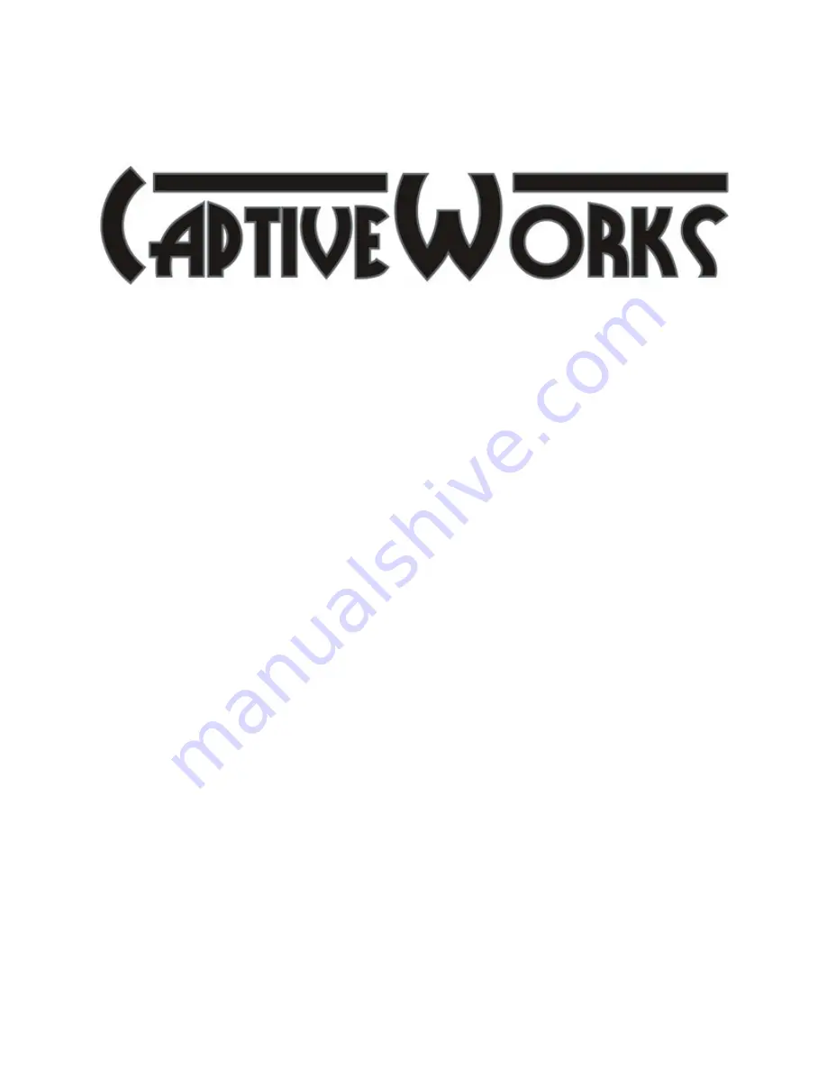 CaptiveWorks CW-1000S User Manual Download Page 1