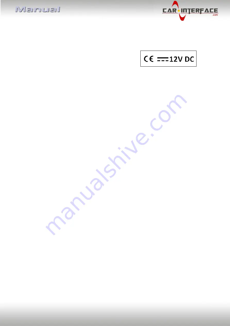 Car-Interface CI-C1-RNSE Manual Download Page 11