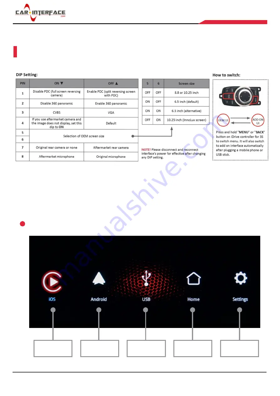 Car-Interface CI-CARPLAY-CIC Скачать руководство пользователя страница 5