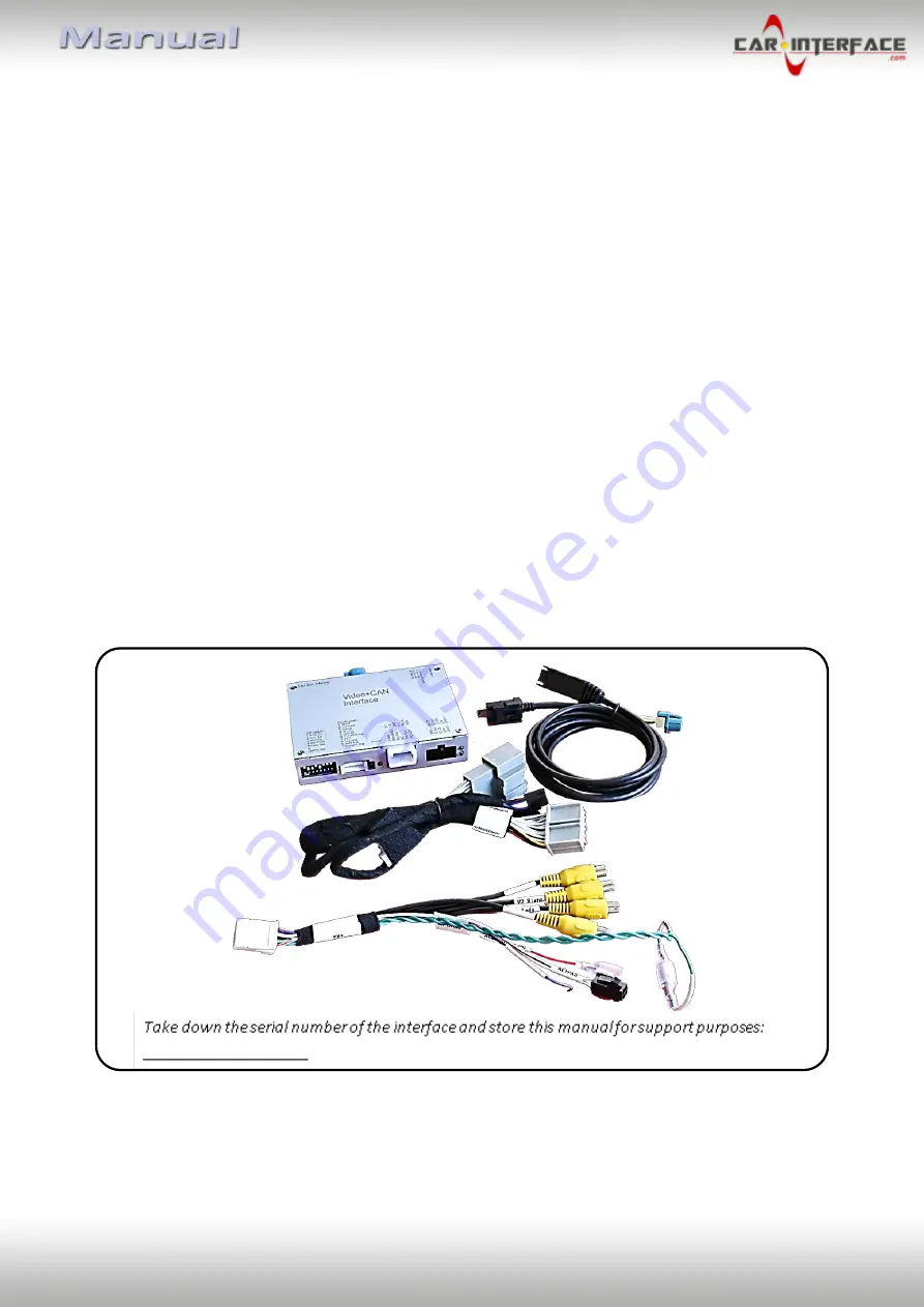 Car-Interface CI-RL4-R40-E Manual Download Page 3