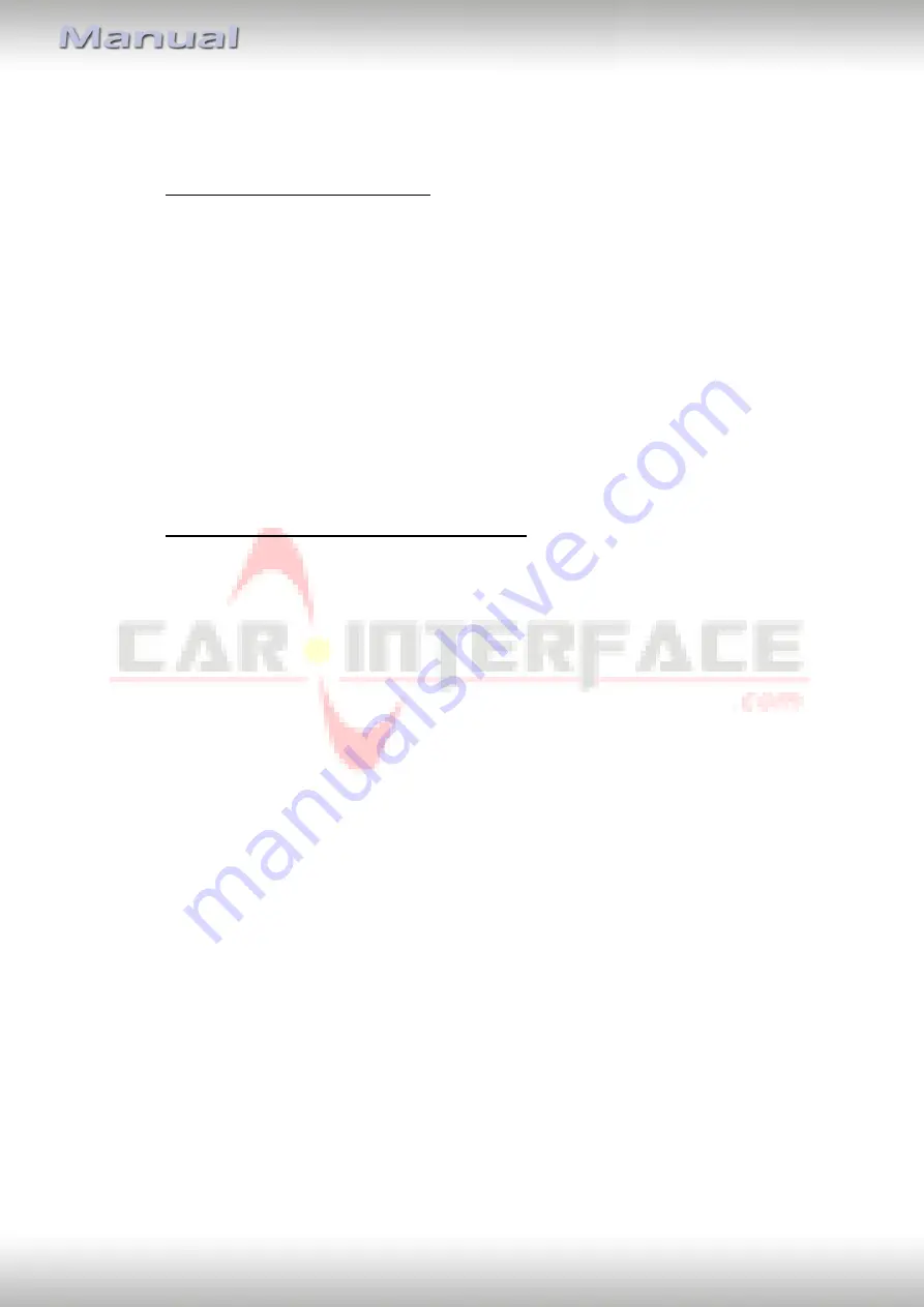 Car-Interface CI-RL4-R40 Manual Download Page 22