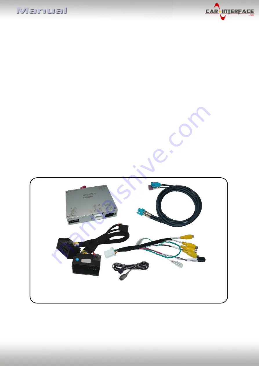 Car-Interface CI-RL4-UCON12 Manual Download Page 3