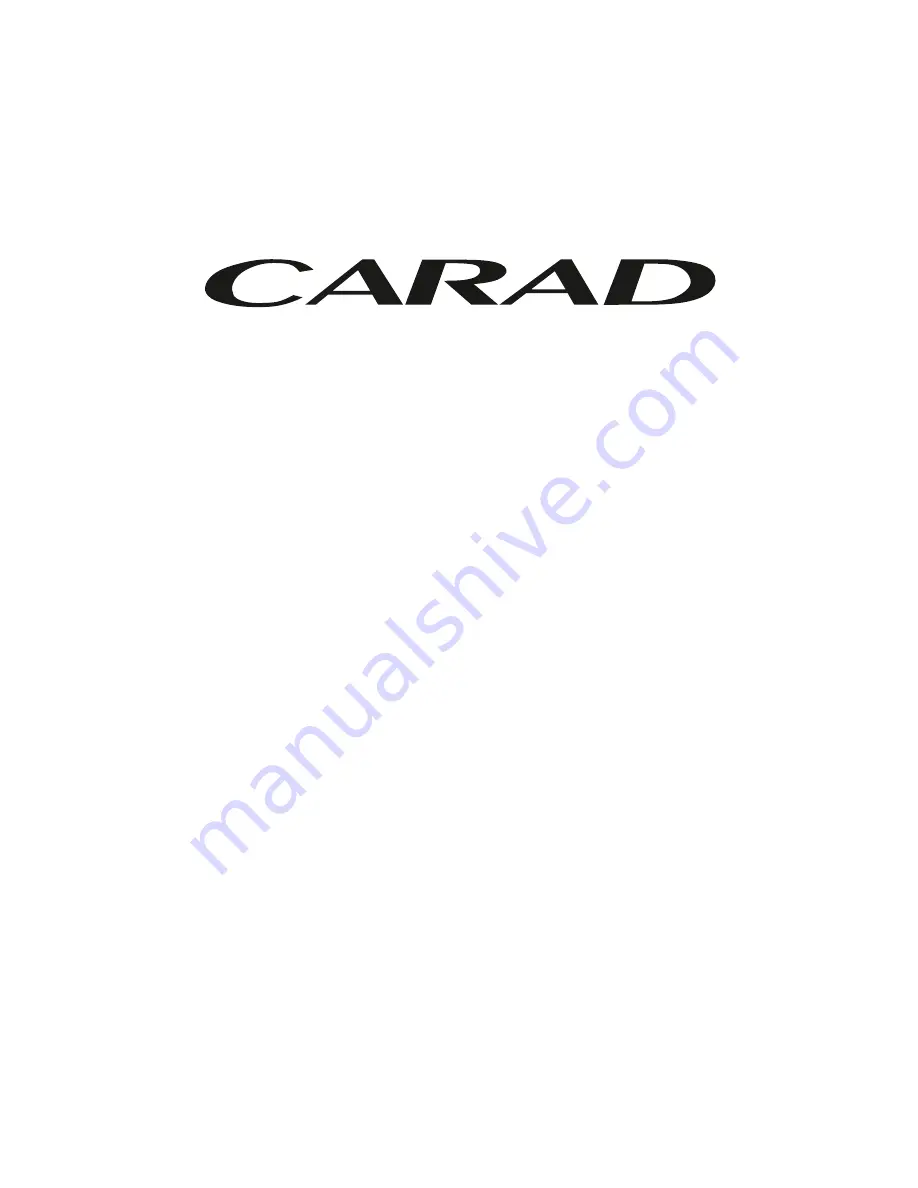 Carad splendid NF36B Instruction Booklet Download Page 1