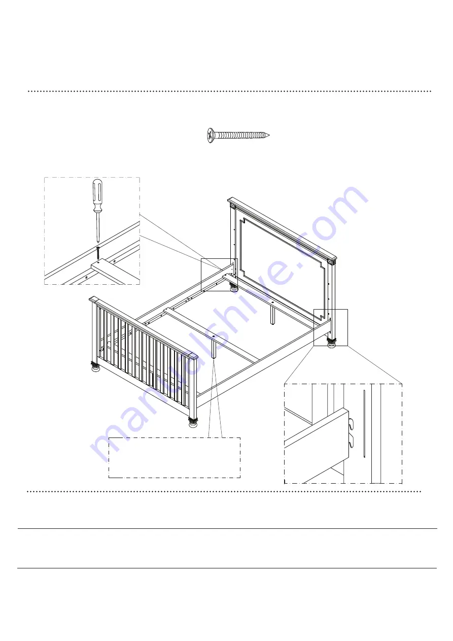 caramia furniture BELGIAN CONVERTIBLE CRIB Assembly Instructions Manual Download Page 10