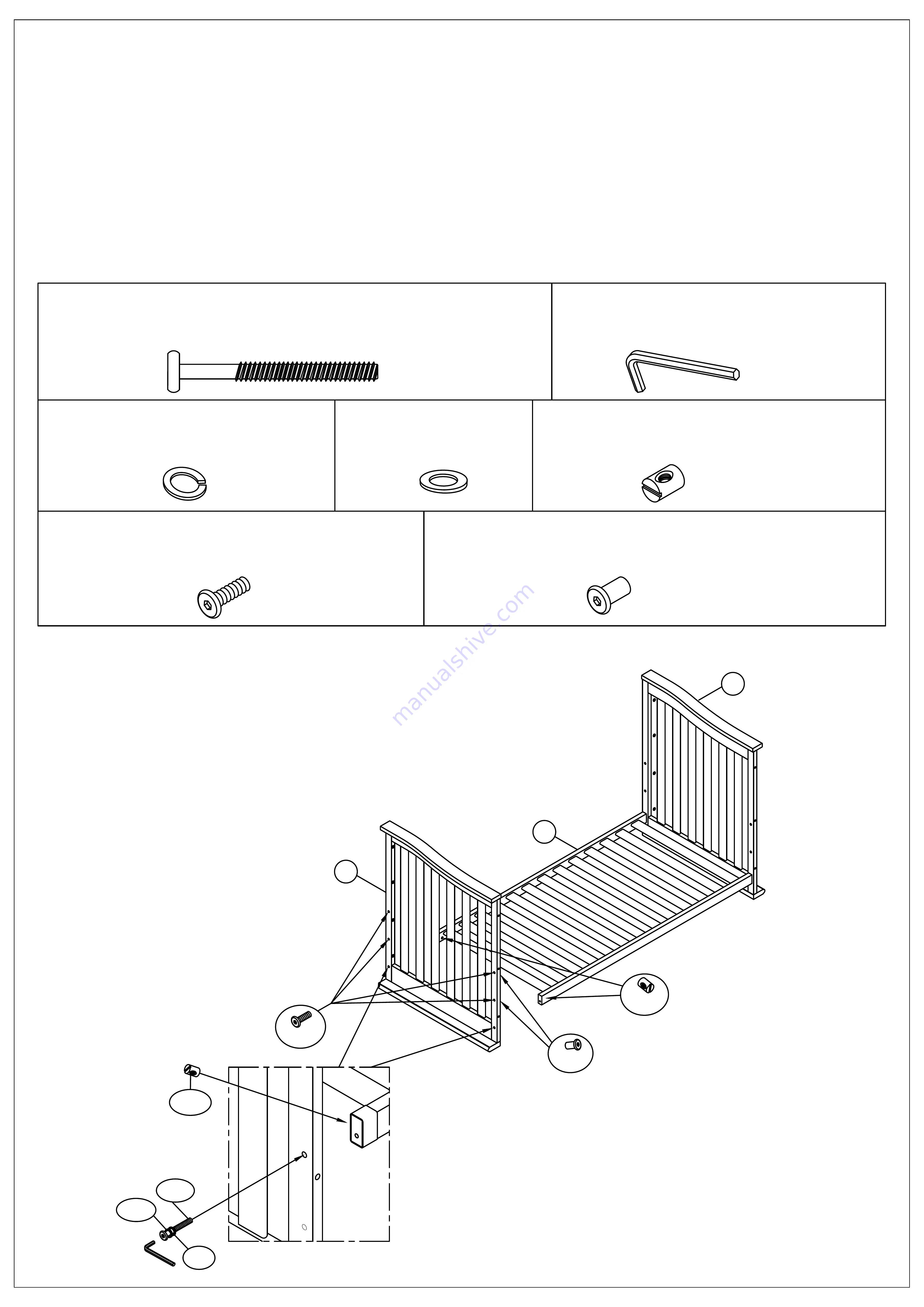 caramia furniture BLAIR CRIB 3-1 CONVERTIBLE Скачать руководство пользователя страница 6