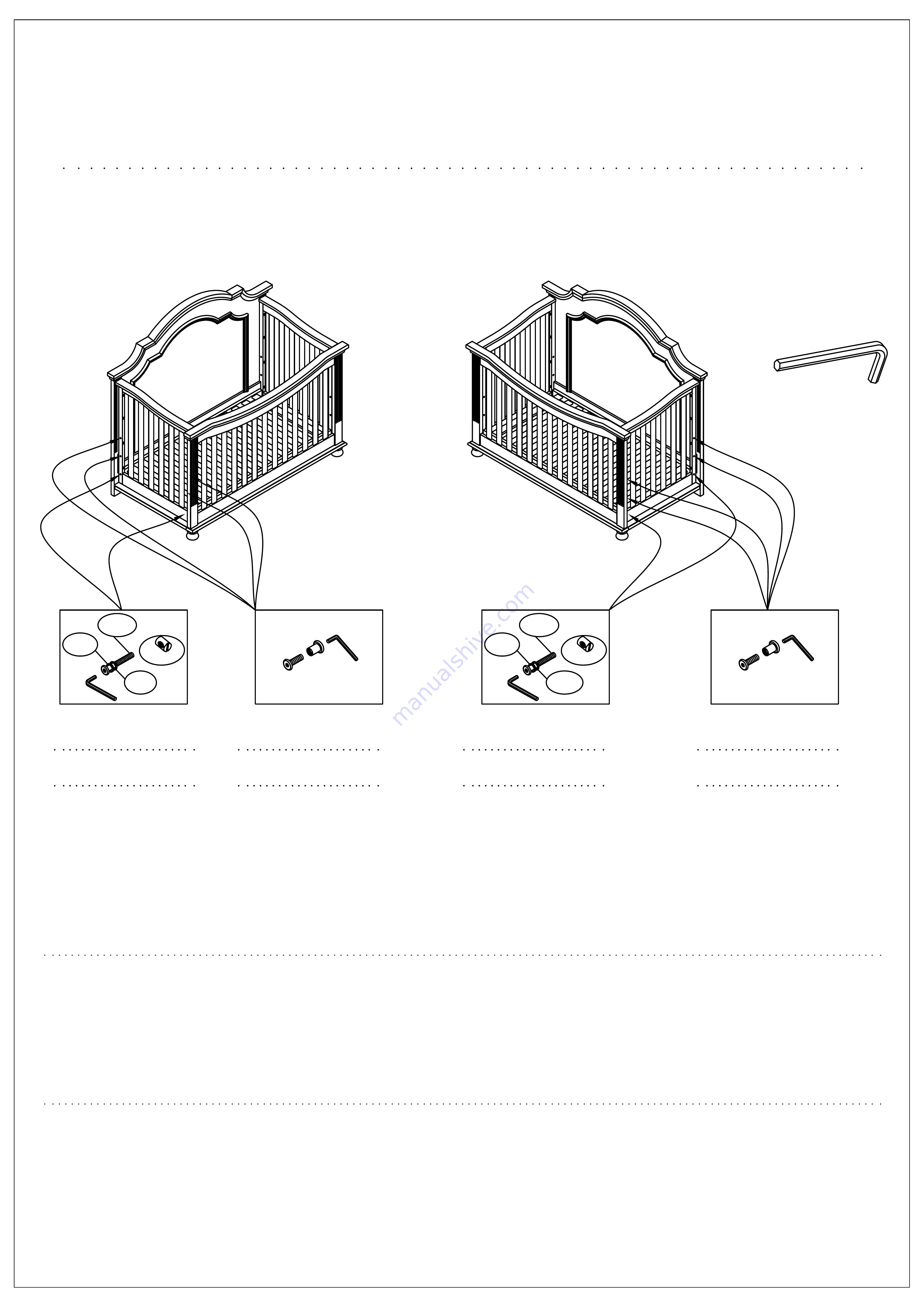 caramia furniture BLAIR CRIB 3-1 CONVERTIBLE Assembly Instructions Manual Download Page 8