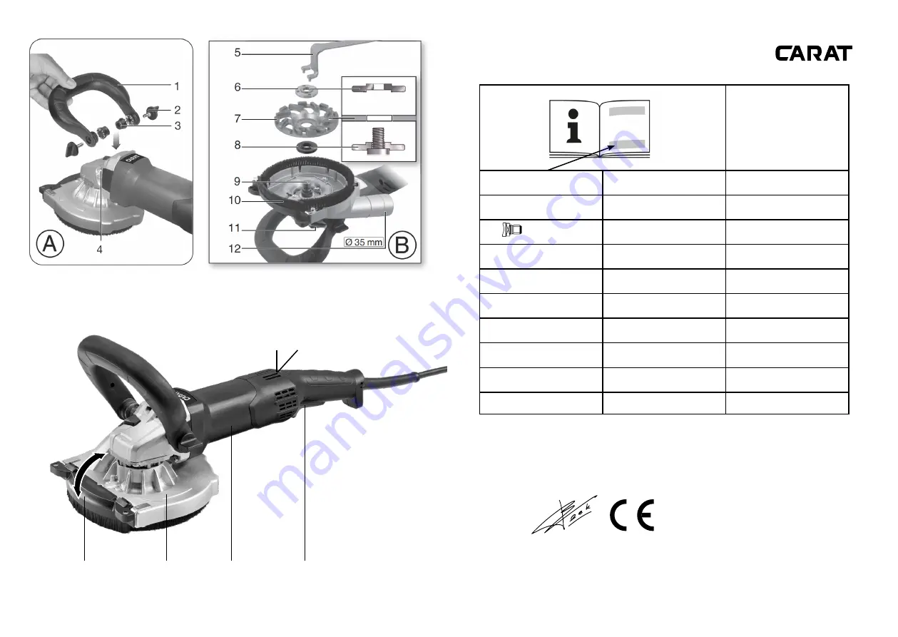 Carat DUSTEC RG-125 Instructions For Use Manual Download Page 2