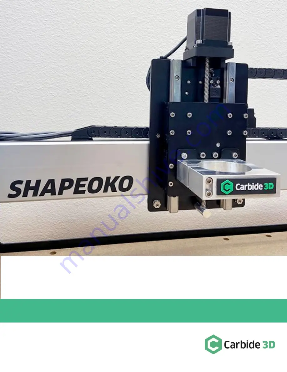 Carbide 3D Shapeoko Z-Plus Скачать руководство пользователя страница 1