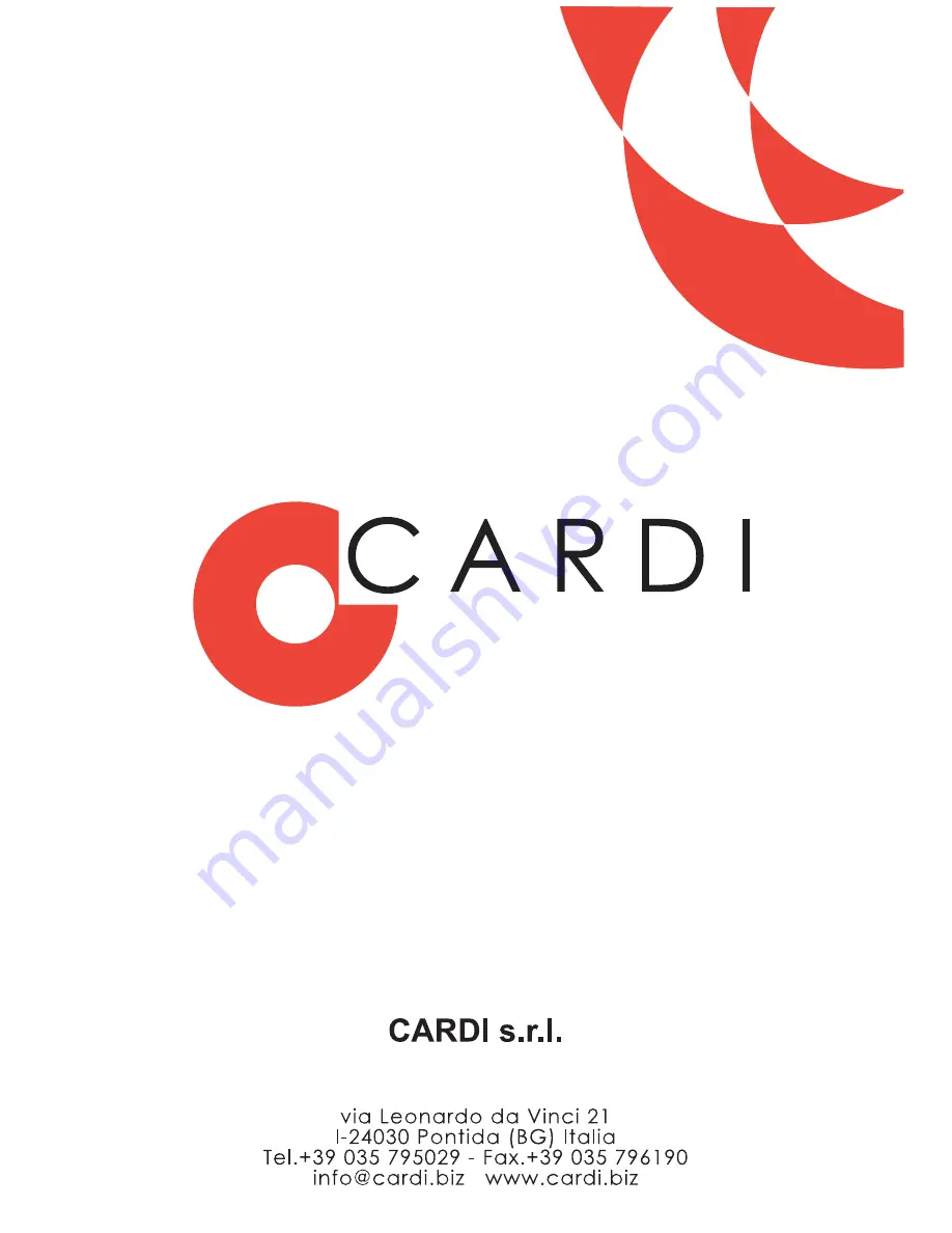 Cardi T1 ME-EL User Manual Download Page 20