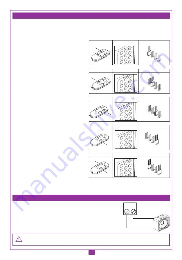 Cardin Elettronica RCQ486W00 Скачать руководство пользователя страница 34