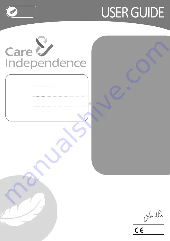 Care & Independence COMFORT VALUE CVT User Manual Download Page 1