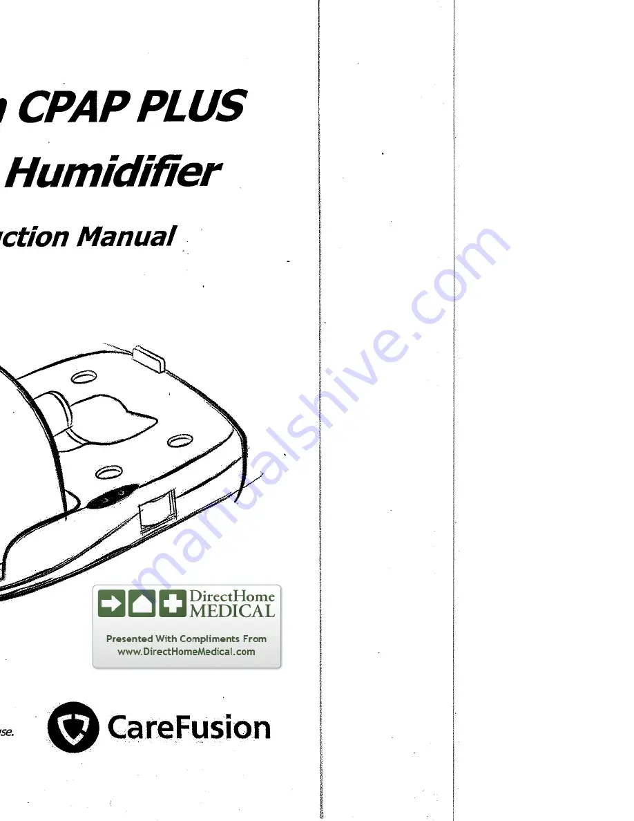 CareFusion PureSom CPAP Plus Скачать руководство пользователя страница 1