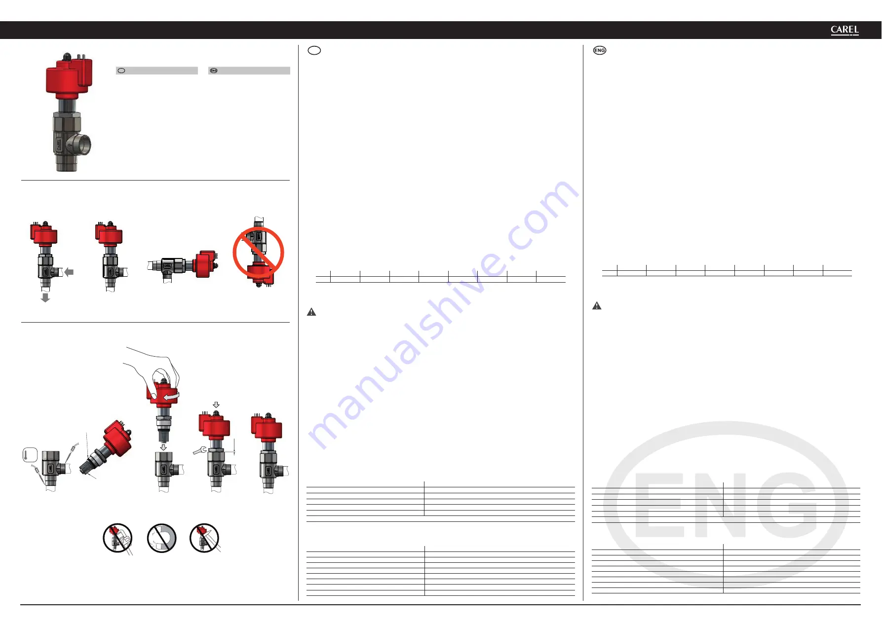 Carel E3V-C Series Quick Start Manual Download Page 1