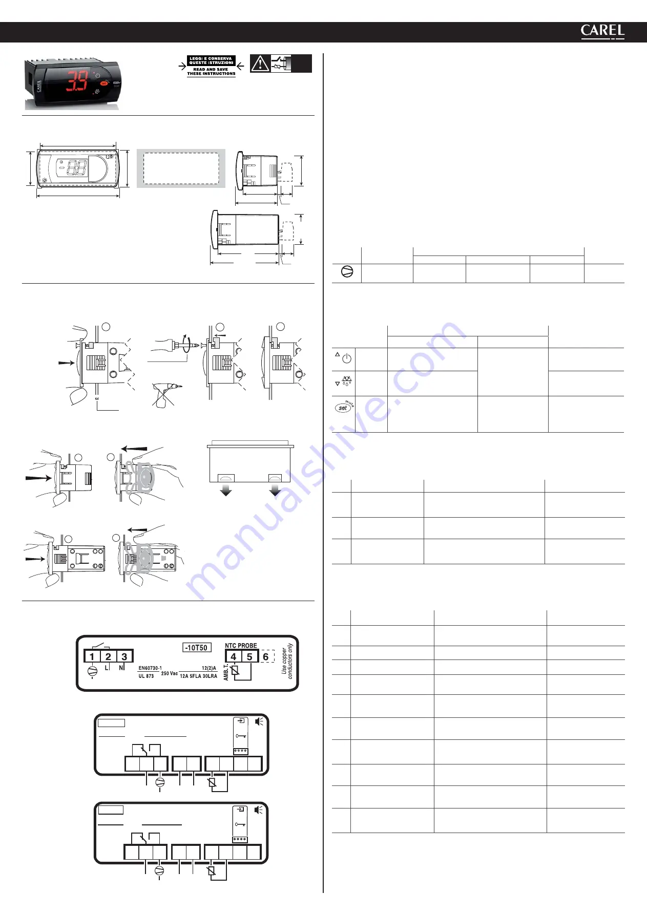 Carel EASY COOL Manual Download Page 1