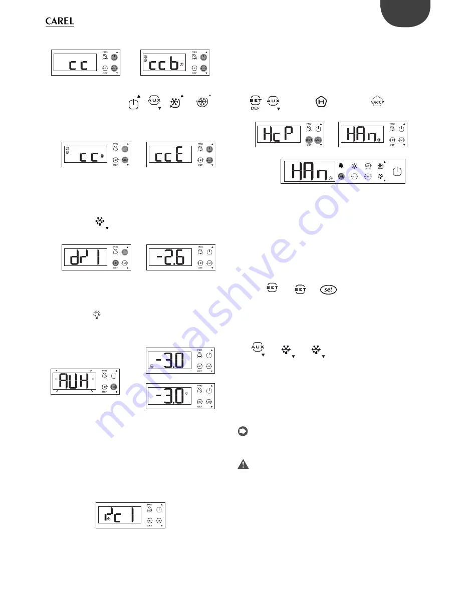 Carel easy small wide User Manual Download Page 21