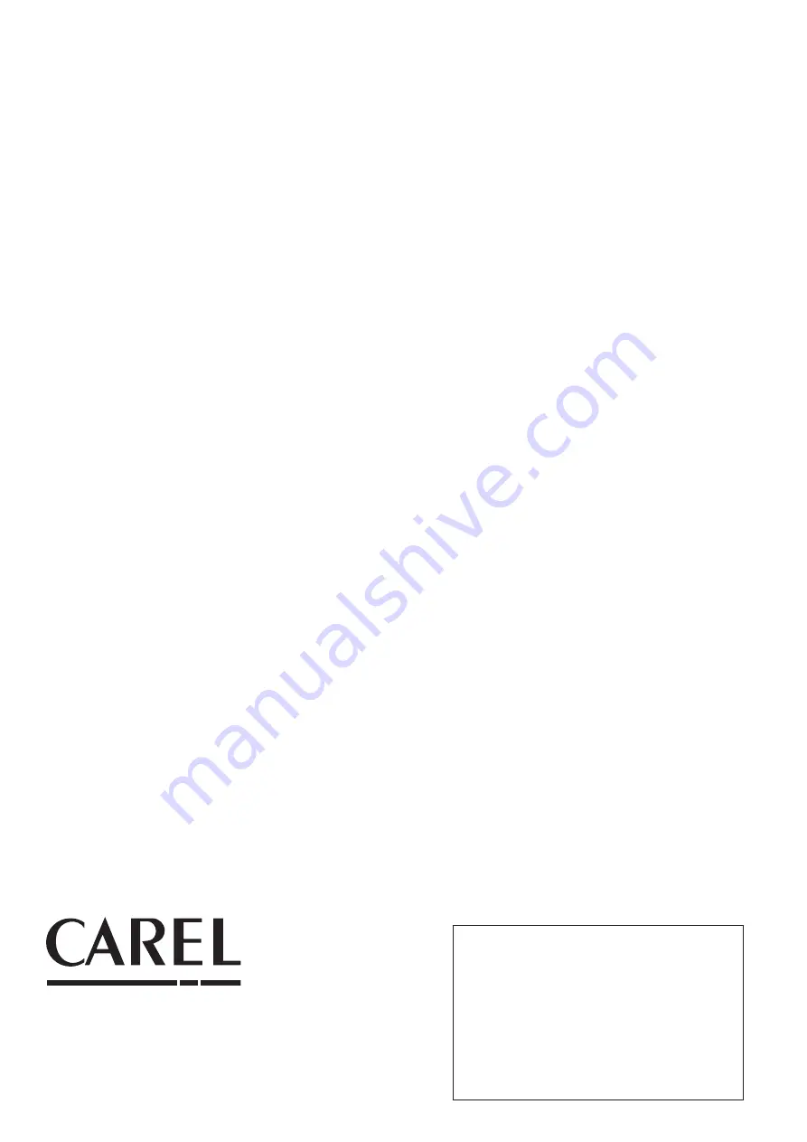 Carel EVD evolution User Manual Download Page 49