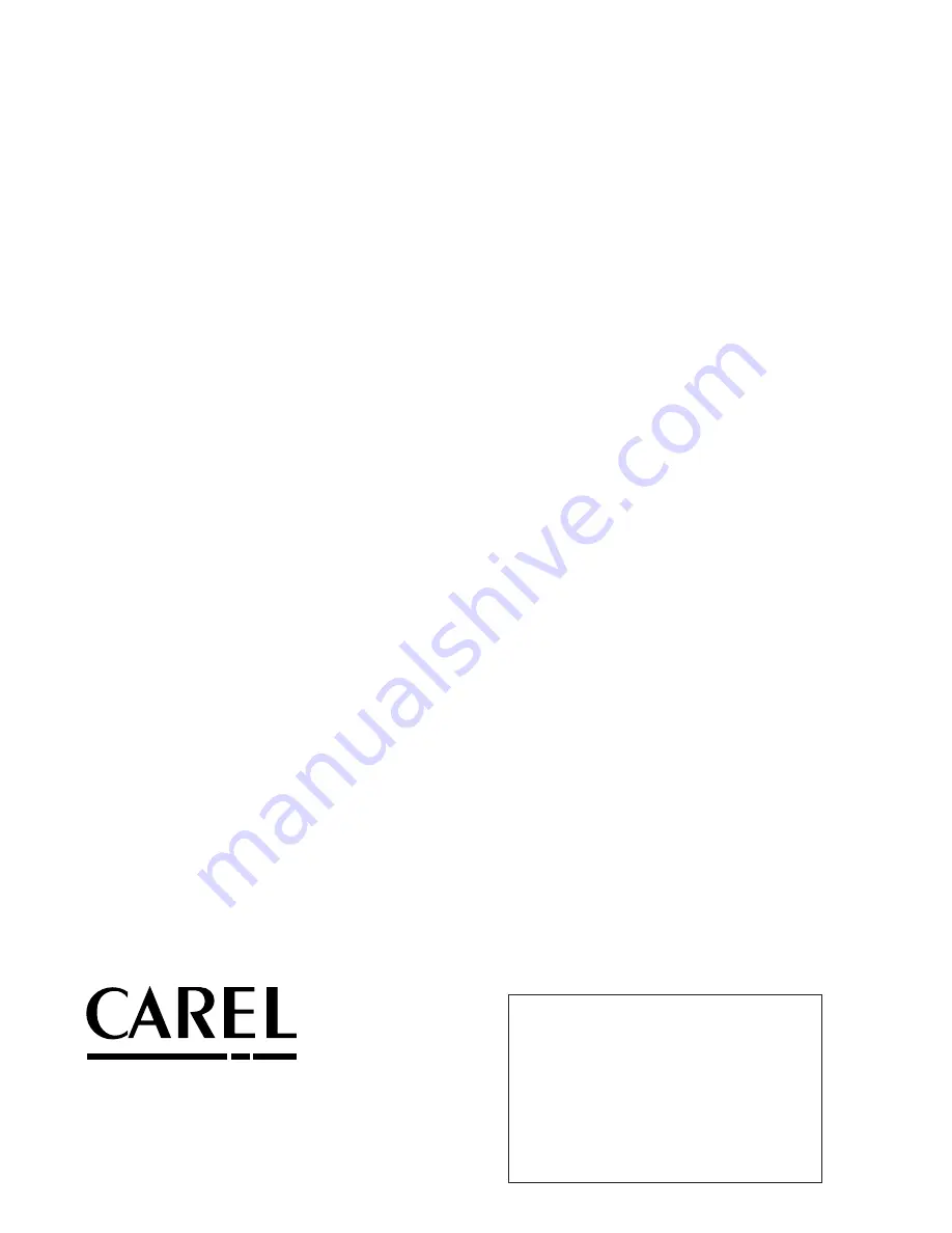 Carel EVD4 User Manual Download Page 48