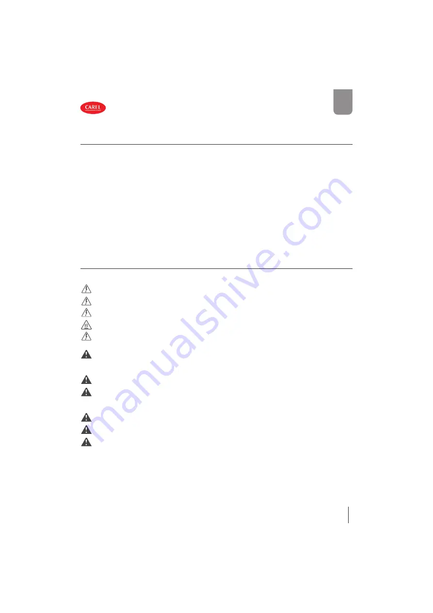 Carel Heosone Technical Leaflet Download Page 41