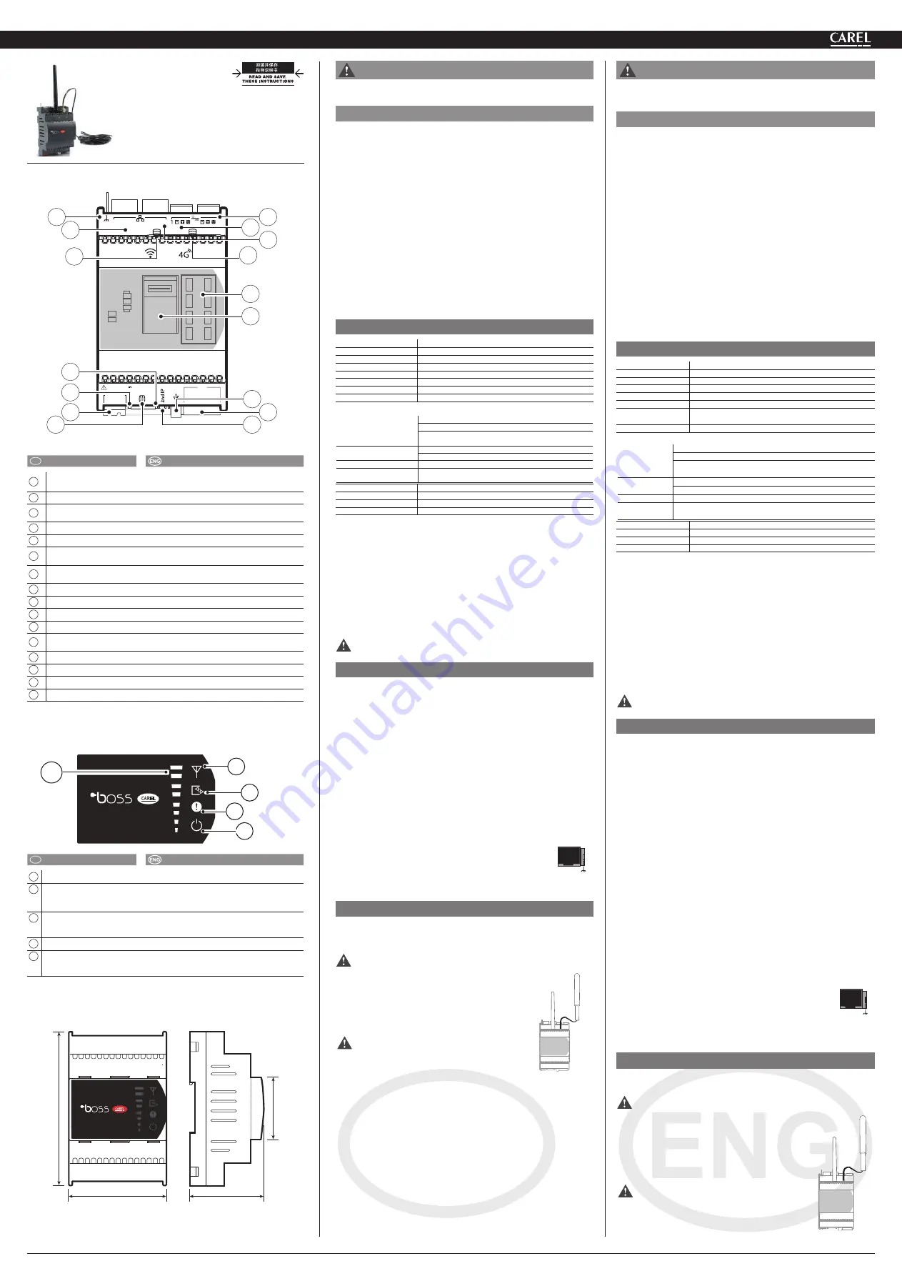 Carel mboss Assembly Procedure Download Page 1