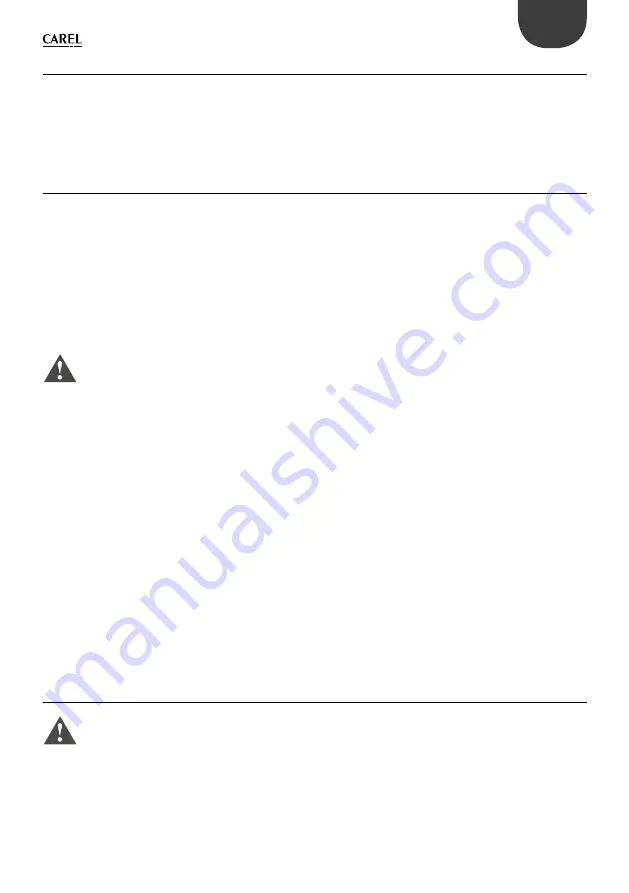 Carel pCO compact PCOX000AA0 Technical Leaflet Download Page 21