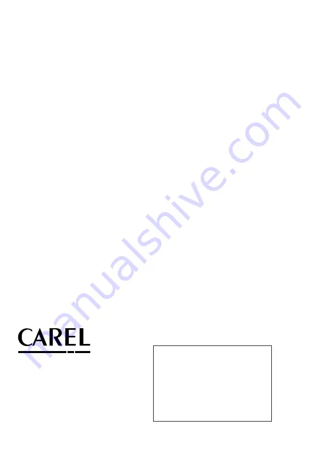 Carel pCO3 series Technical Leaflet Download Page 28